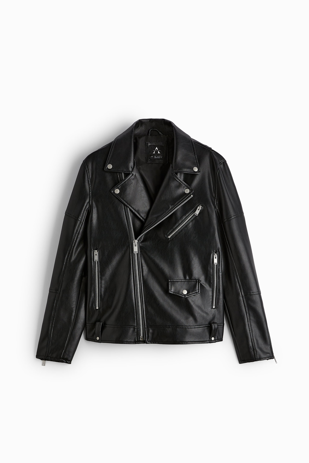 FAUX LEATHER RIDER JACKET