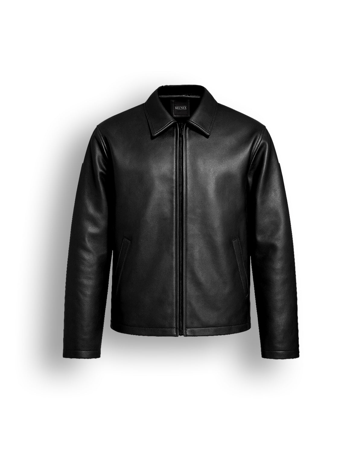 Midnight Luxe Leather Jacket(CROPPED)