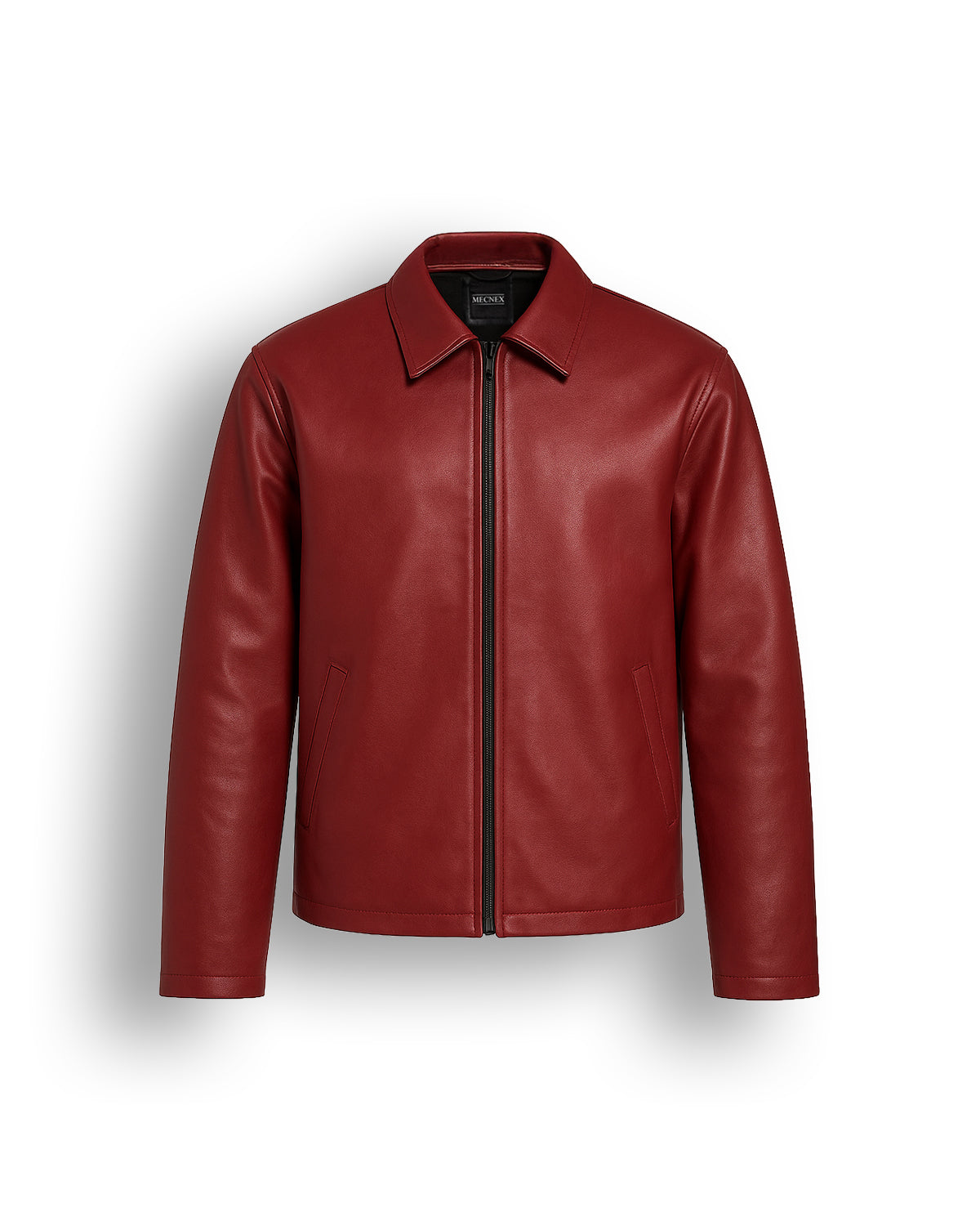 Cherry Luxe Leather Jacket (CROPPED)