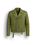 Olive Biker Jacket