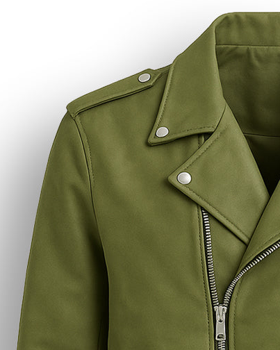 Olive Biker Jacket