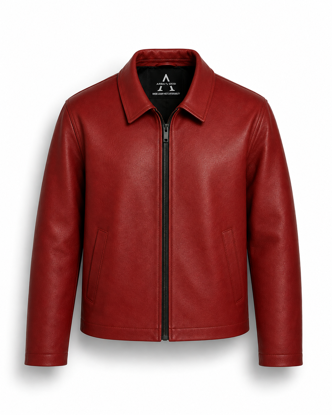 Cherry Luxe Leather Jacket (CROPPED)