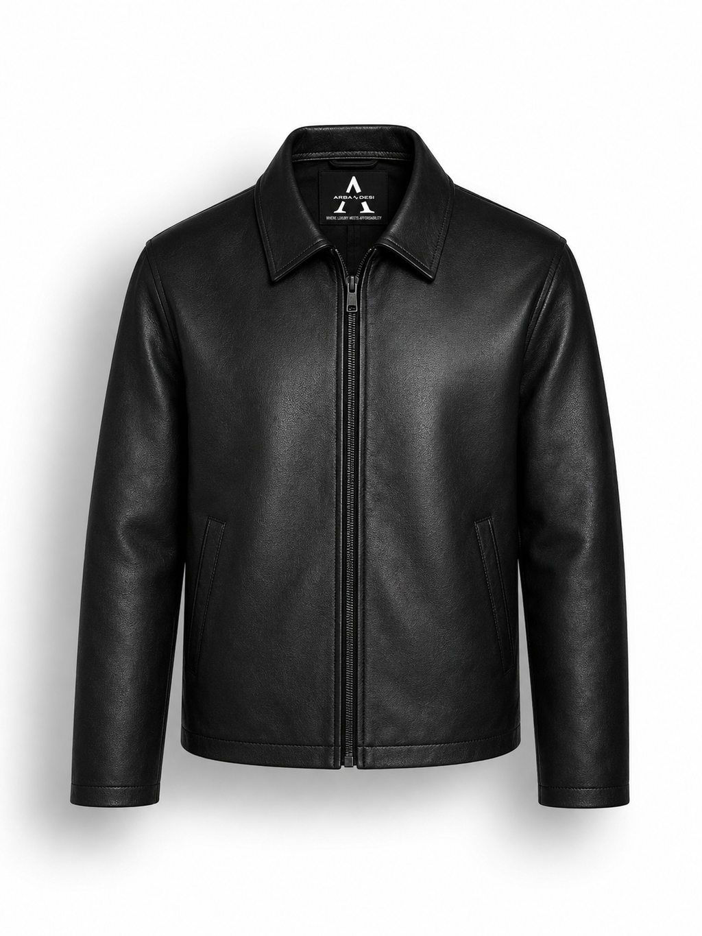 Midnight Luxe Leather Jacket(CROPPED)