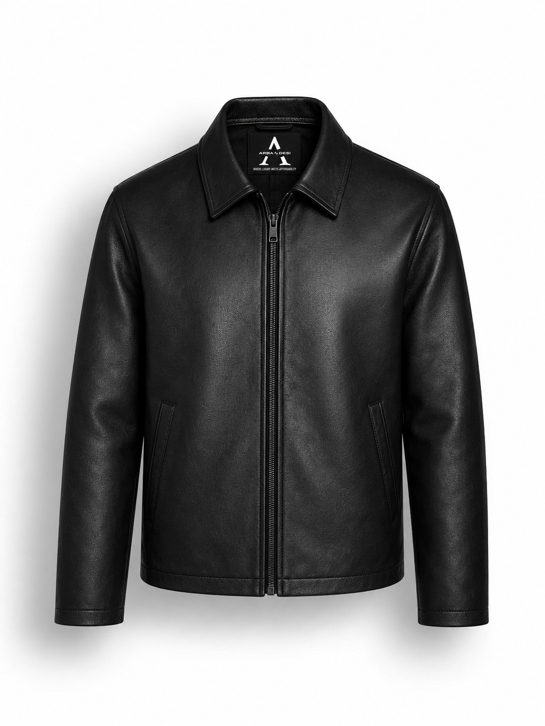 Midnight Luxe Leather Jacket(CROPPED)