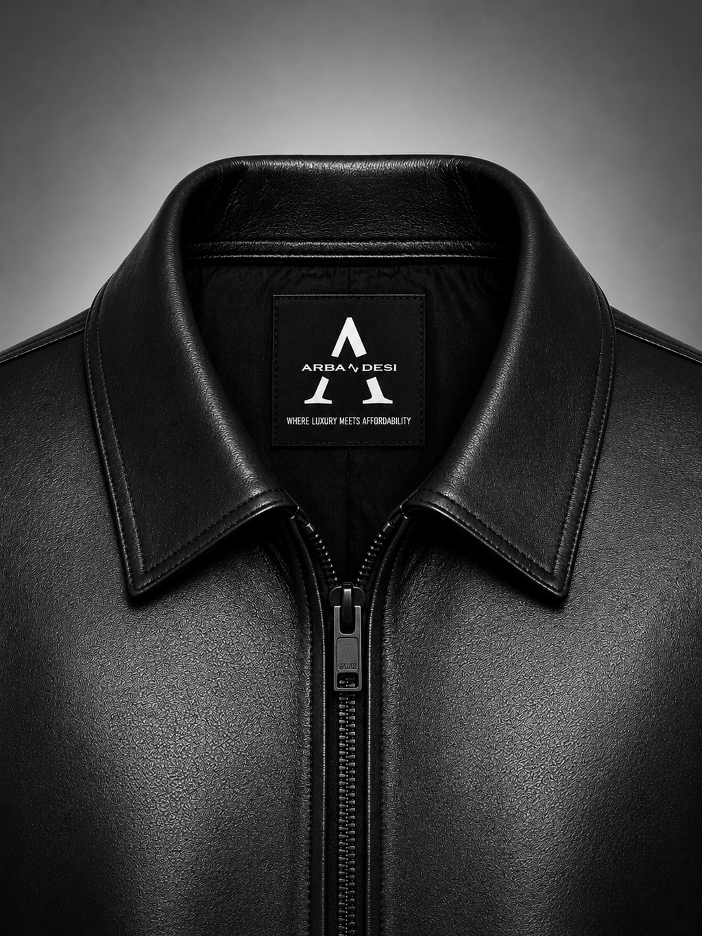 Midnight Luxe Leather Jacket(CROPPED)