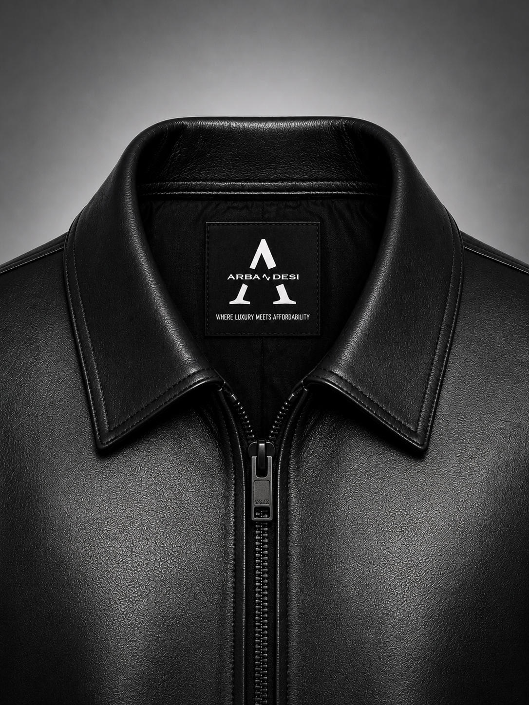 Midnight Luxe Leather Jacket(CROPPED)