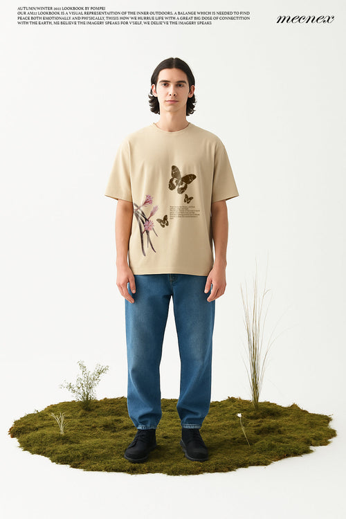 BEIGE OVERSIZED T-SHIRT